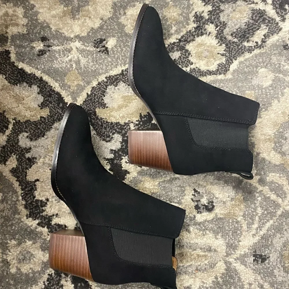 J. Crew Factory Rory microsuede heeled boots Item AR845